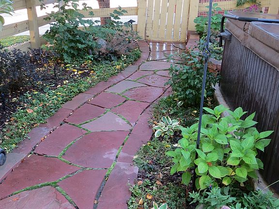 Backyard walkway