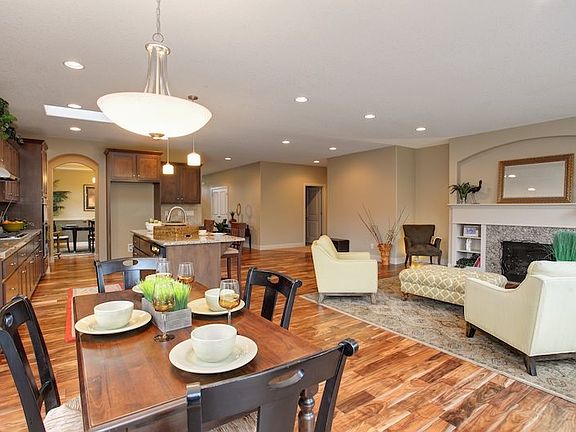 Example of Great Room, Nook and Kitchen
