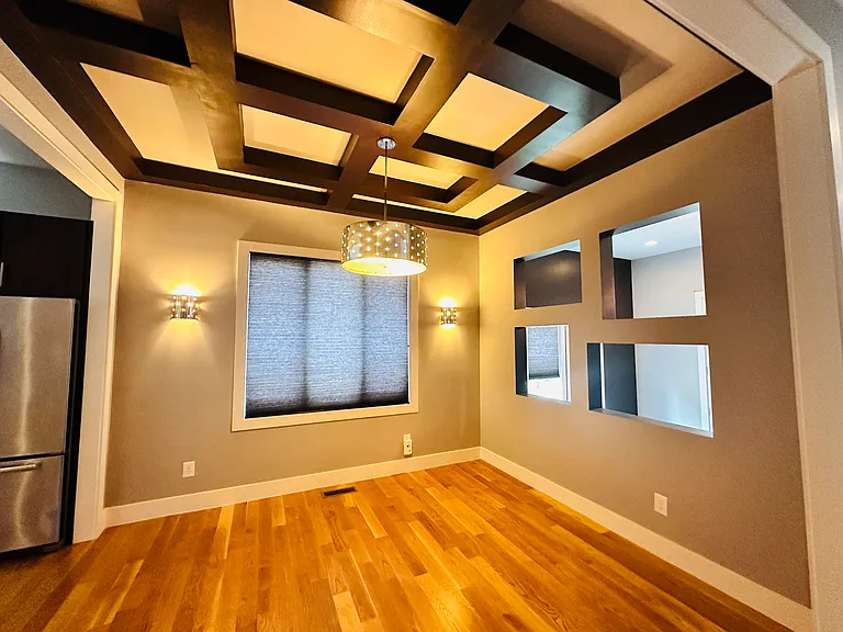 This incredible dining room is just waiting for exciting dinner parties with family and friends!