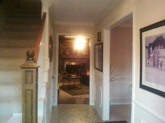 Entry hall back to fam rm