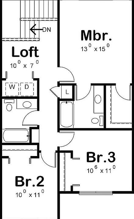 Upper level- example only