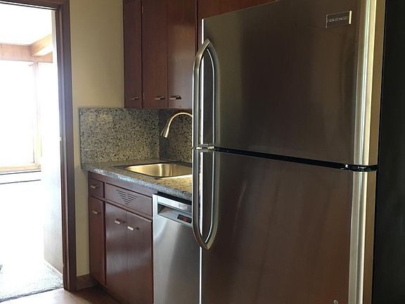 Kitchen leading into Library/Rec Room