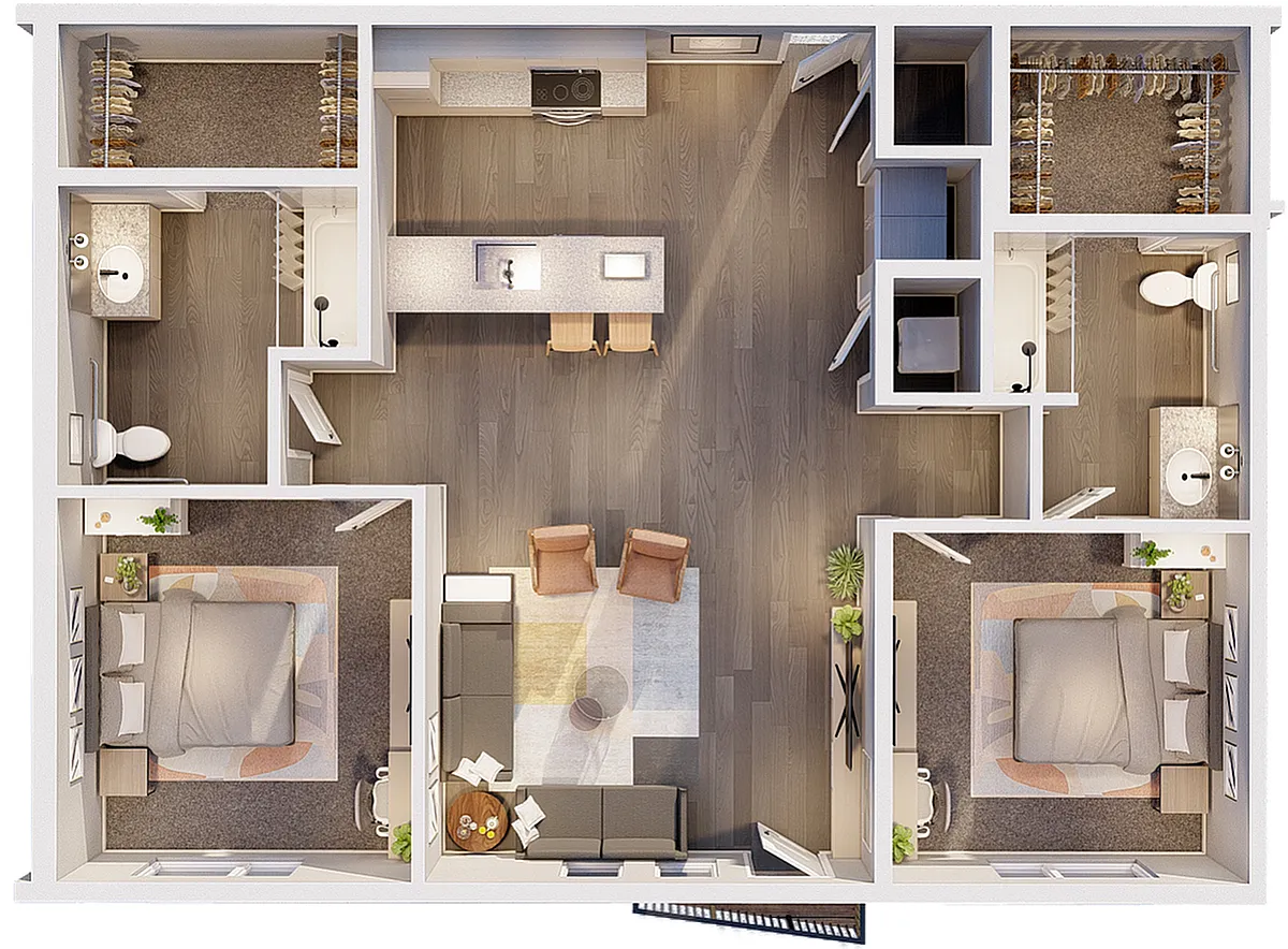 Floor plan South Bank-2A ADA East