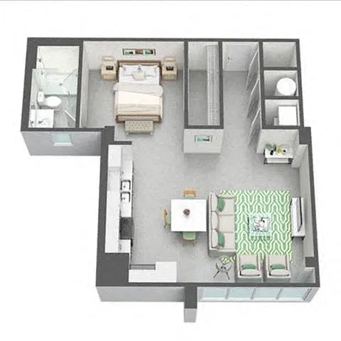 Floor plan Coquina-Stone Lofts