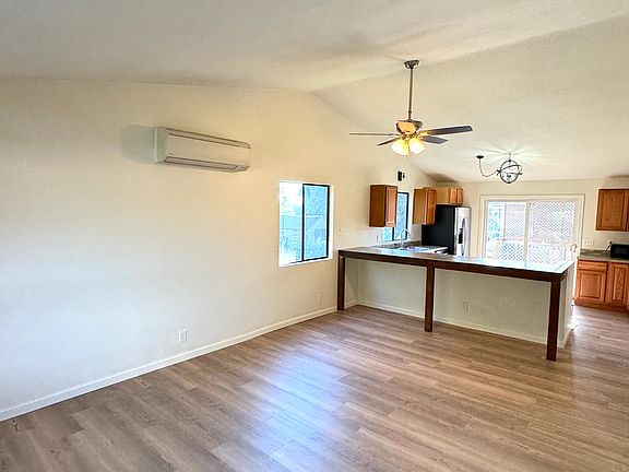 Open living space with living room and kitchen