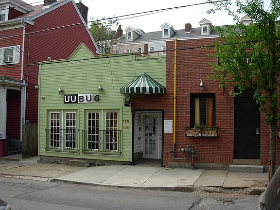 Taken from Stoop of home, gourmet restaurant