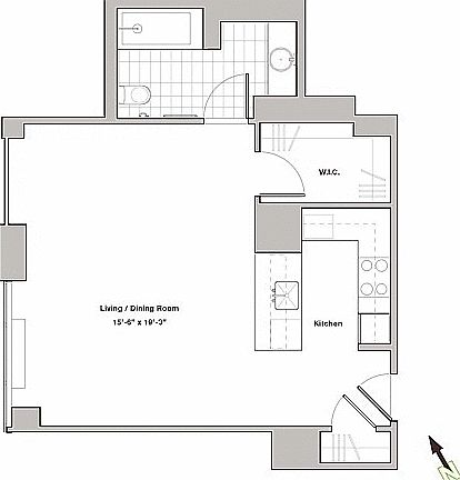 2nd image of 322 W 57th St APT 24K
