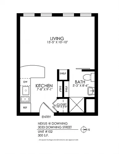 Floor plan Studio