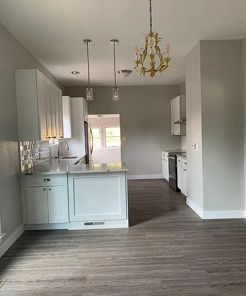 Dining area and kitchen