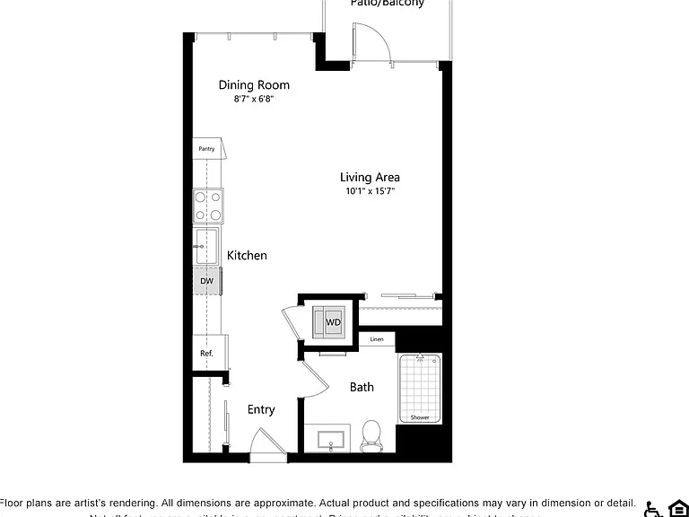 A1 | Studio | 533 sq. ft. A1 | Studio | 533 sq. ft.