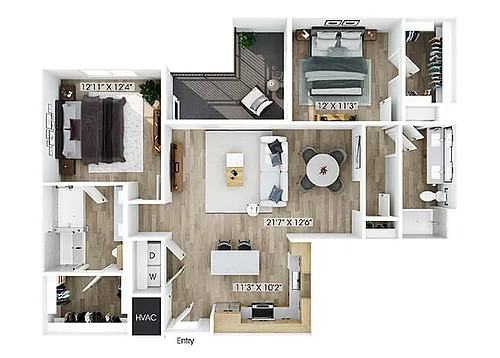 Floor plan B3