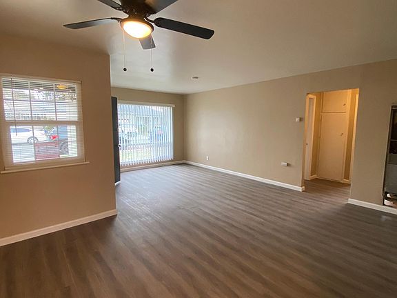 View from kitchen to living room/dinning area