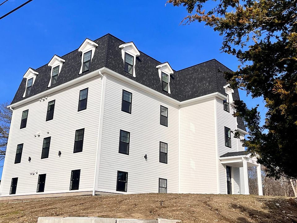 Front and side of the building