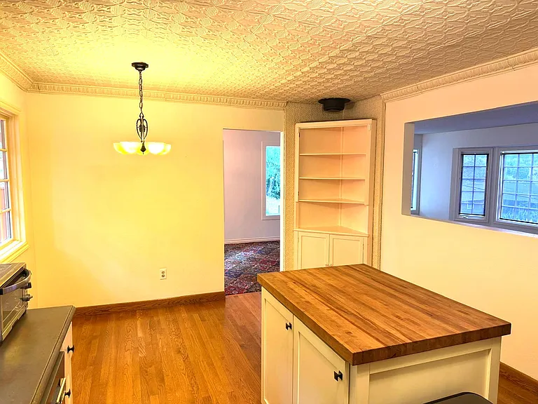 Kitchen with island and breakfast corner