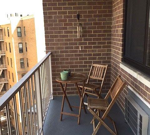 100 SF balcony