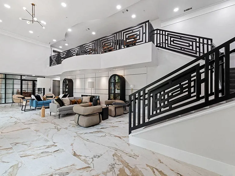Our lobby is an extension of your home with spaces to sit and sip coffee.