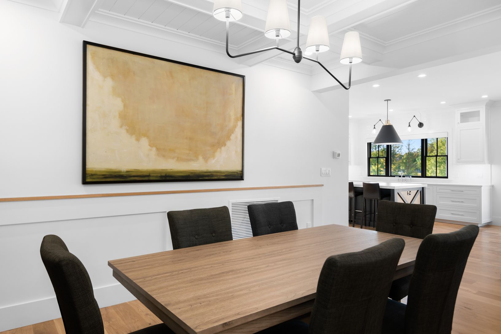  Dining Room with Coffered Ceiling