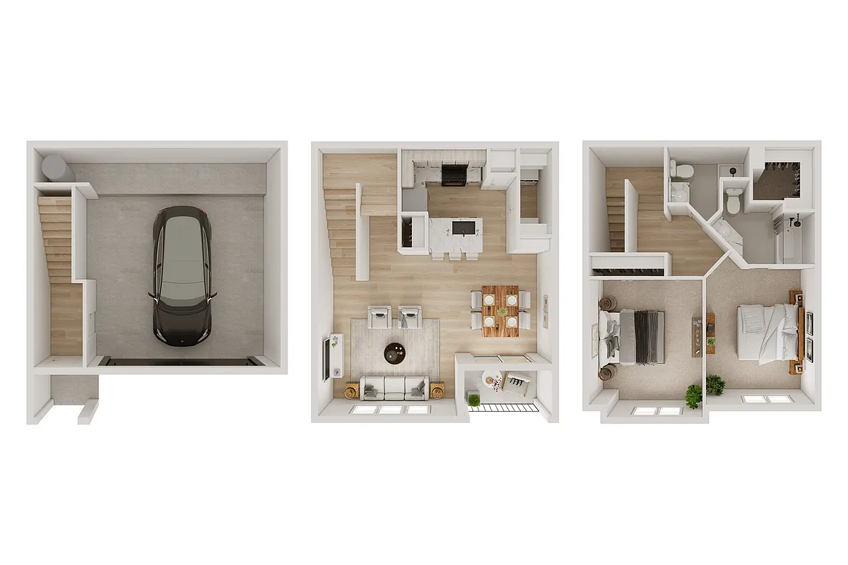 Floor plan B2T - Townhome