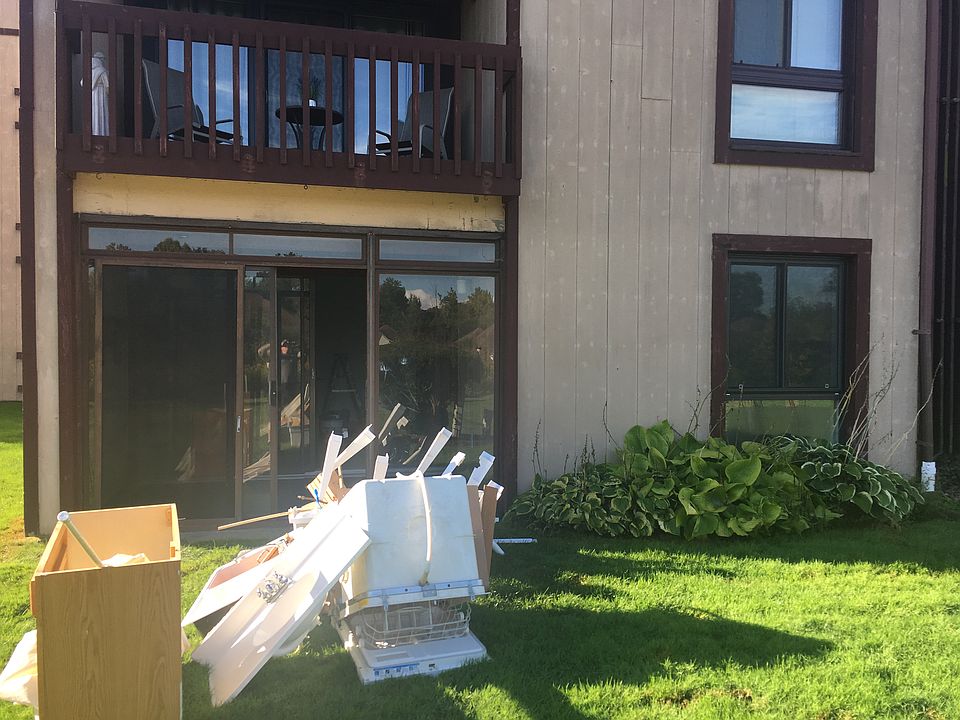 View of rear of condo