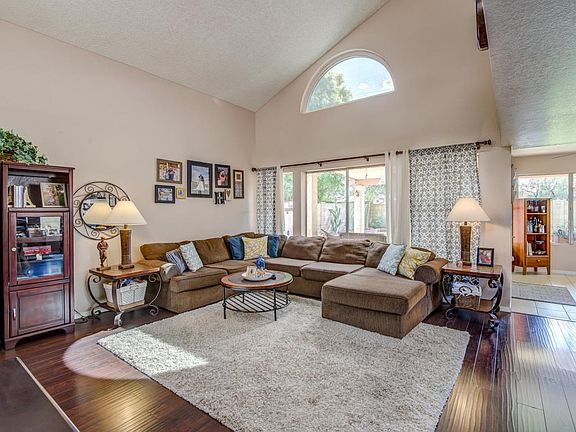 Vaulted Ceiling with Arched Window