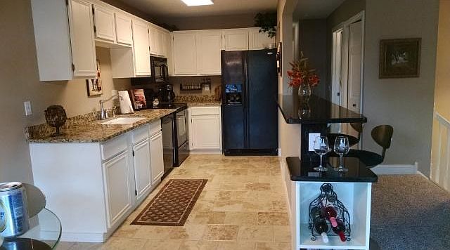Amazing remodel including all floors, carpet, paint, granite, stone wrapped showers in both bath, 3 bedroom, 2 car garage all located in a cul de sac with little traffic.