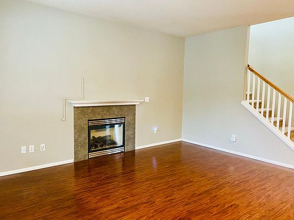Living room with gas fireplace