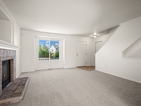Living room with fireplace