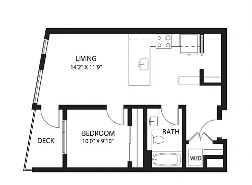 Floor plan C4 1X1