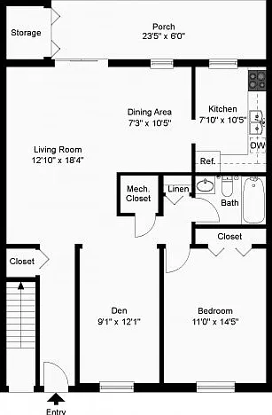 One bedroom with Den One bedroom with Den