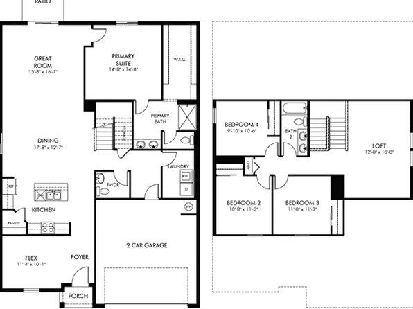Orchid Plan, Meritage Homes at Terra Lago - Classic Series