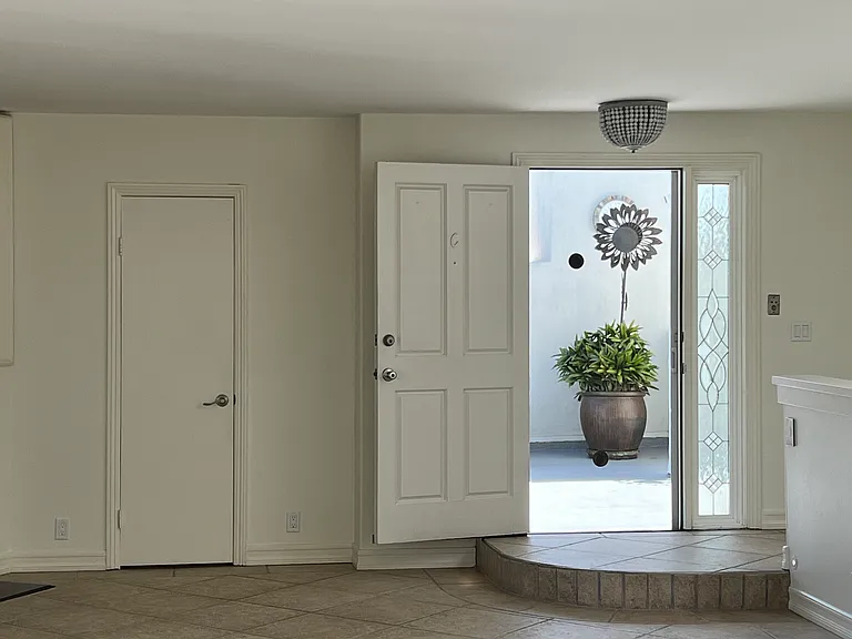 Half bathroom (upstairs) to the left
