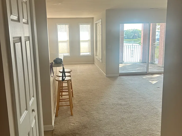 View of living/dining area from entryway