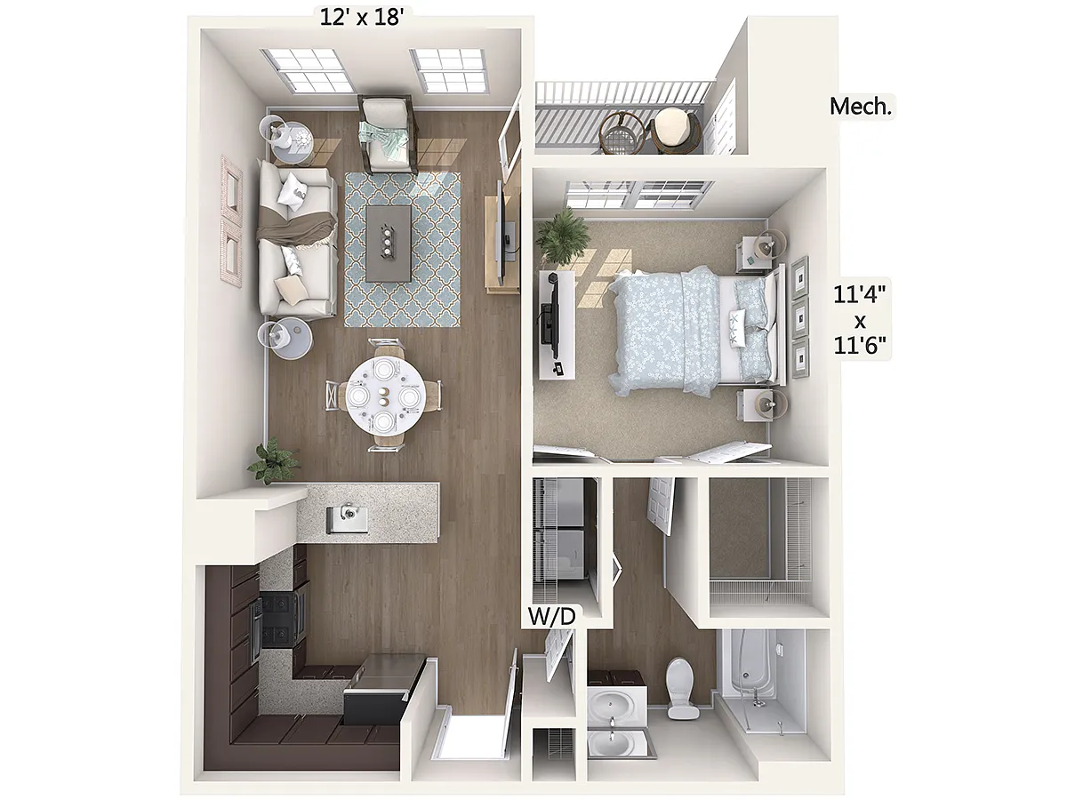 Floor plan A2-E-Floor1