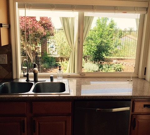 Kitchen, view from sink