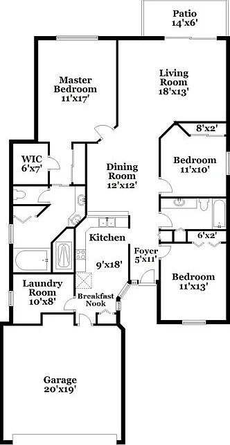 3 bed, 2.0 bath, 1590 sqft, $1,985 — Photo 2