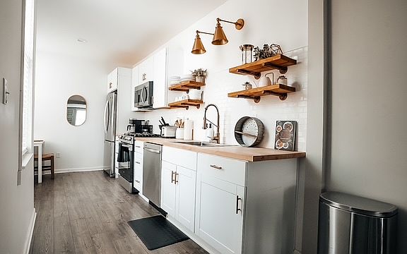 Gourmet Kitchen with butcherblock countertops