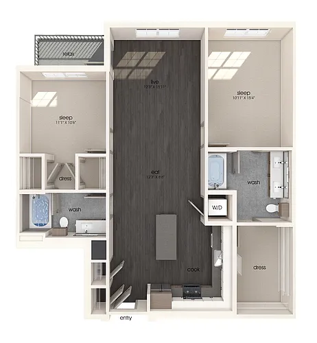 Floor plan B12