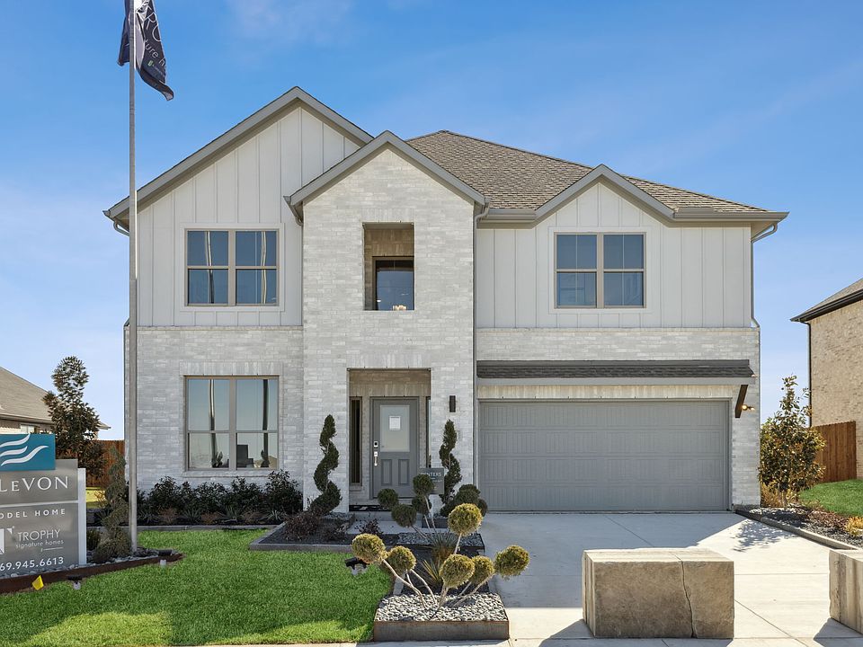 Elevon Winters Model Home in Lavon TX by Trophy Signature Homes