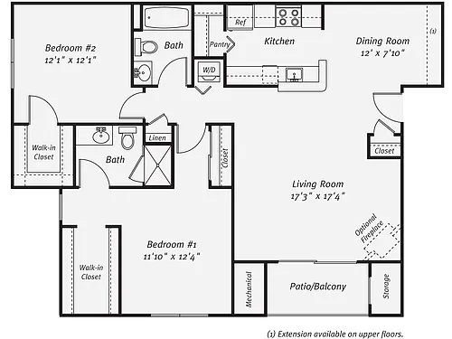 Floor plan B3