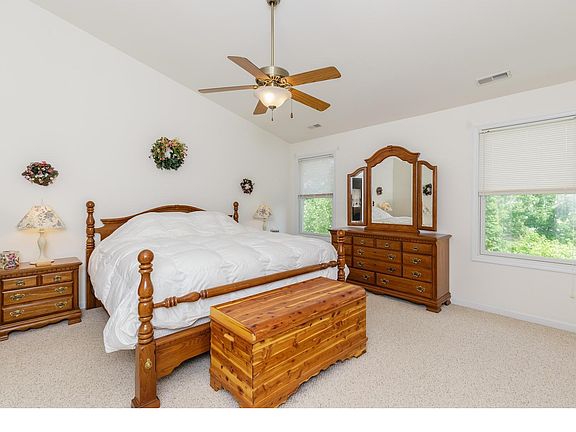 Vaulted master bedroom