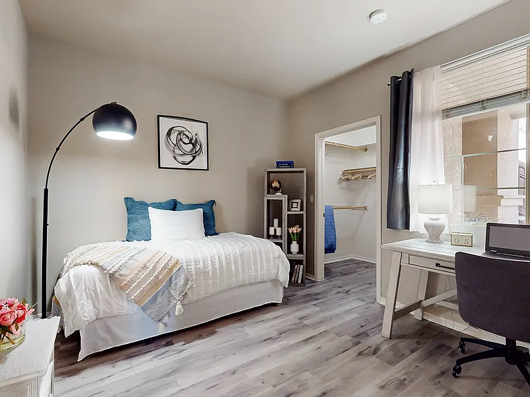 Experience comfort and elegance in this beautifully designed bedroom retreat.