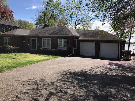 Front View Showing Lake on Right