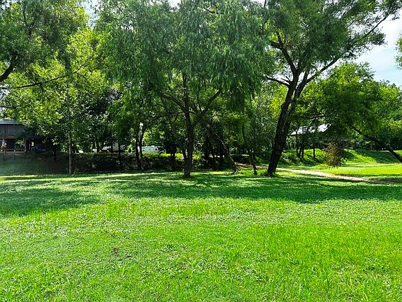 looking back from river