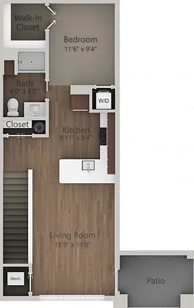 Floor Plan A | Seasons at Orchard Hills | Apartments in Oak Creek, WI Floor Plan A | Seasons at Orchard Hills | Apartments in Oak Creek, WI