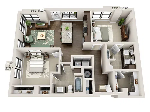 Floor plan Spring (B2B)