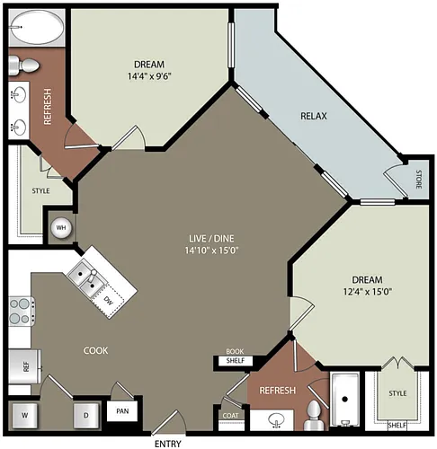 Floor plan B2