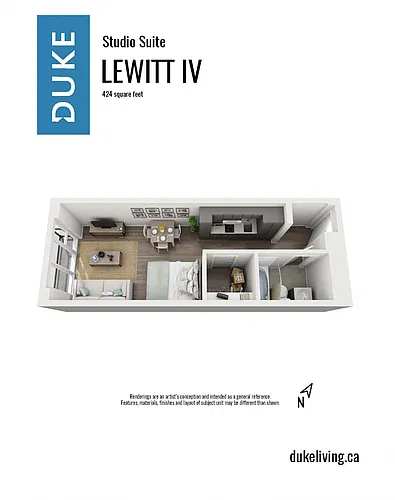 Floor plan LeWitt IV - Bachelor