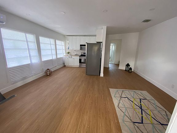 open space kitchen and living area