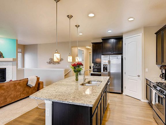 Kitchen has huge pantry