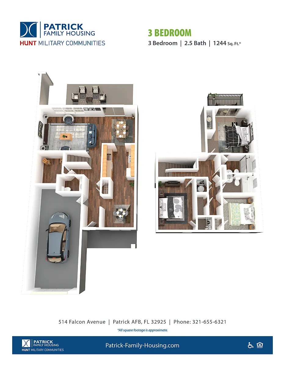 Floor plan North Coast 3BR